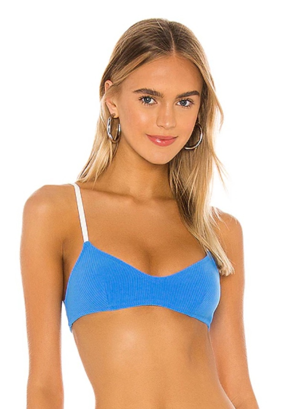 SOLID & STRIPED Rachel Bikini Top - Blue Corduroy